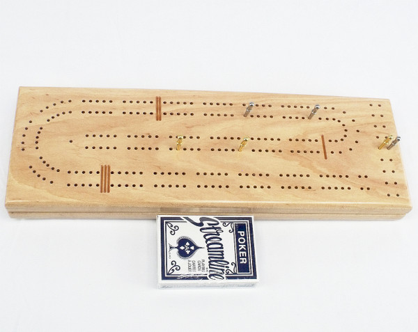 Maple 2 Player Cribbage Board