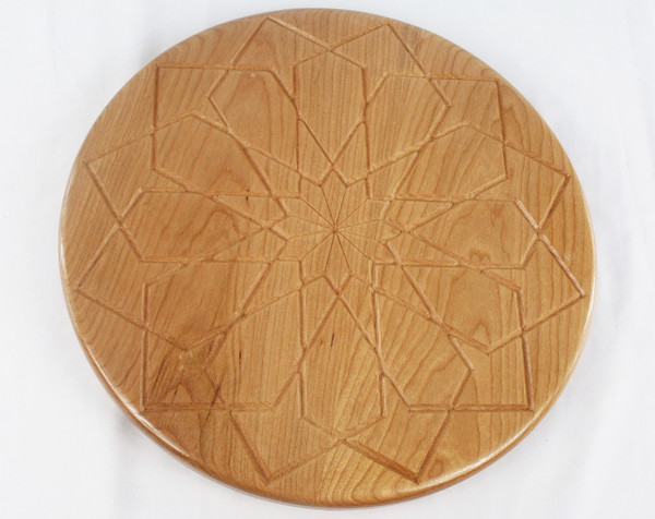 Cherry Square Rose Lazy Susan