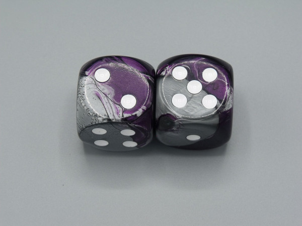 Two dice showing the variety between them.