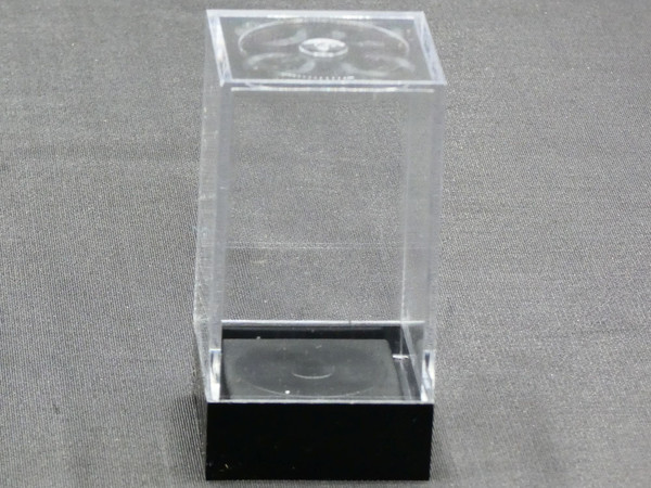 Empty Clear Display Box Medium Tall with Black Lid