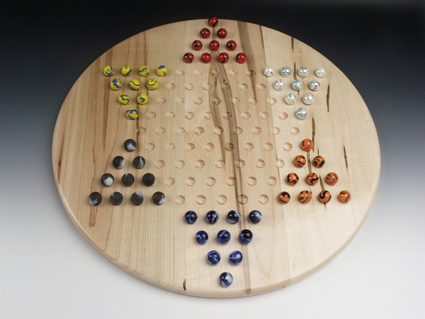 Wooden Chinese Checkers Game Ambrosia Maple