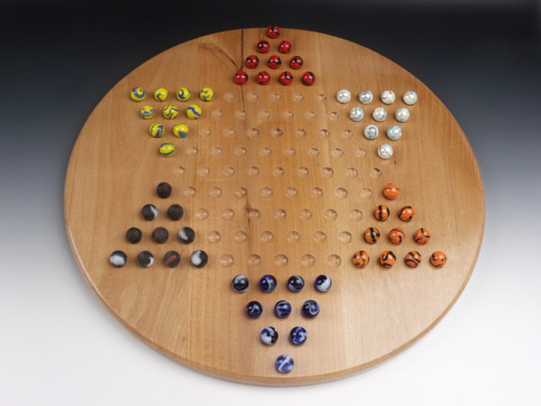 Wooden Chinese Checkers Game Alder