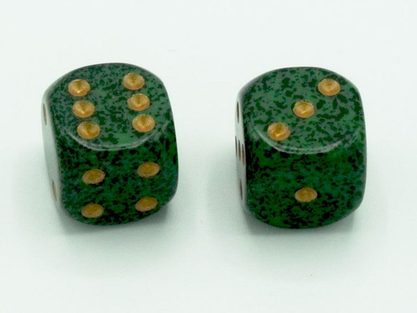 16mm d6 Speckled Golden Recon dice 