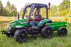 AgriPow 24V Electric Ride On Tractor with Trailer Green