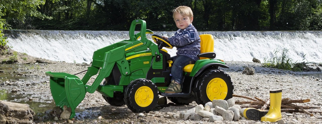 12V Peg Perego John Deere Ground Loader - www.jesterwholesale.com