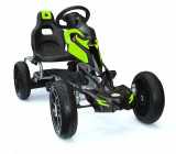 Thunder Eva Rubber Go Kart Green & Black - 1504-GREEN - Funstuff Ireland UK
