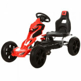 Thunder Eva Rubber Wheel Go Kart Red & Black - 1504-RED - Funstuff Ireland UK