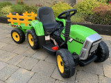 MX Green 12V Electric Tractor Trailer - XMX611-Green - Funstuff Ireland UK