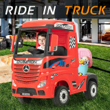 Licensed Mercedes Benz Actros Red 24V Electric Ride On Truck - HL358-RED-24V - Funstuff Ireland UK