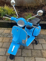 Licensed Vespa 12V Electric Ride On Motorbike (Blue) - VESPA-BLUE - Funstuff Ireland UK