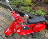 Licensed Vespa 12V Electric Ride On Motorbike (Red)