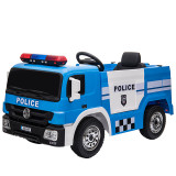 Police Engine 12V Electric Ride On Truck (Blue) - SX1818-BLUE - Funstuff Ireland UK