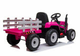 MX  Pink 12V Electric Tractor Trailer - XMX611-Pink - Funstuff Ireland UK