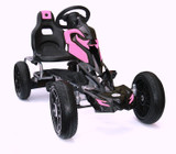 Thunder Eva Rubber Go Kart Pink & Black - 1504-PINK - Funstuff Ireland UK