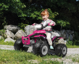 Peg Perego Corral T-Rex 330W Pink 12V Electric Ride On Quad