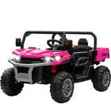 AgriBuddy With Rear Tipper 12V Electric Ride On Buggy Pink