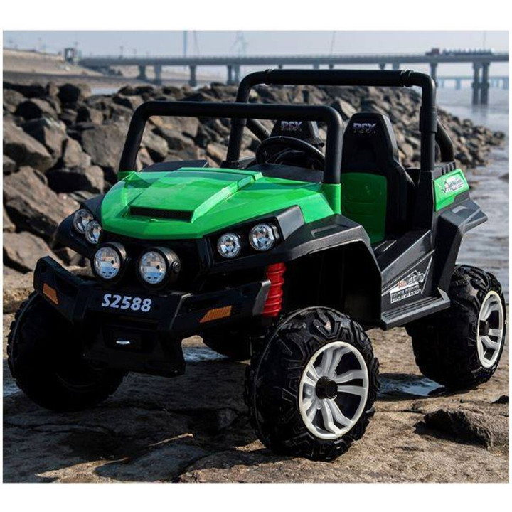 Ranch Wagon 24V Electric Ride On Buggy (Green) - S2588-GREEN - Funstuff Ireland UK