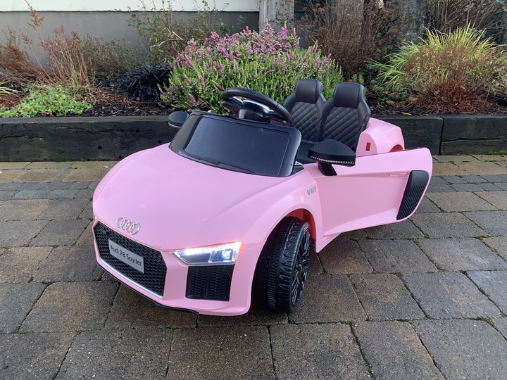 Licensed Audi R8 Spyder 12V Electric Ride On Car (Pink) - HL1818-PINK - Funstuff Ireland UK