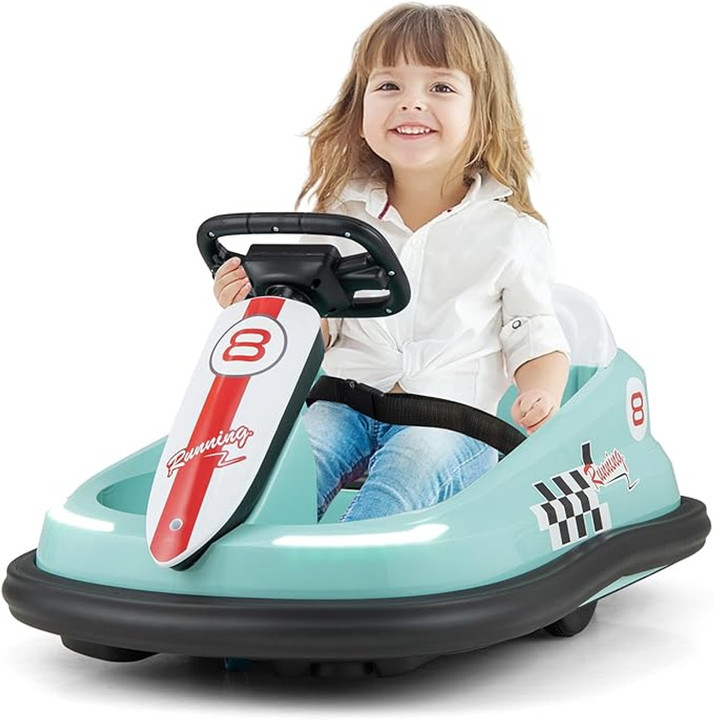BumperBoo 6V Bumper Car Green AHL003-GREEN