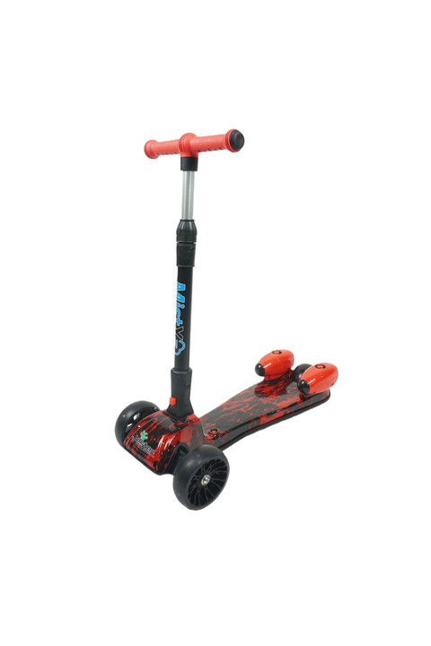 MistX 3 Wheel Foldable Kids Push Vapour Scooter Red