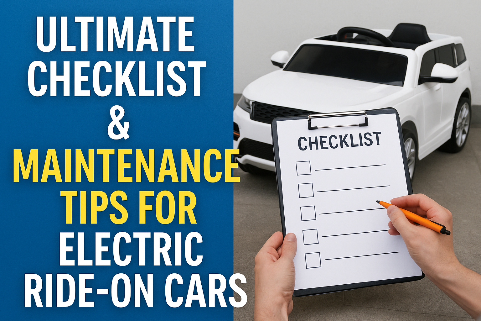 Ultimate Checklist & Maintenance Tips for Electric Ride-On Cars - www ...