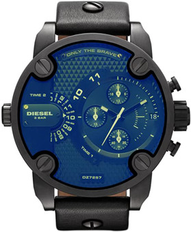 Diesel Herrenuhr Chronograph Leder Armband DZ7257