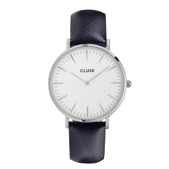 Cluse Damenuhr La Bohème Silver Midnight Blue CL18232