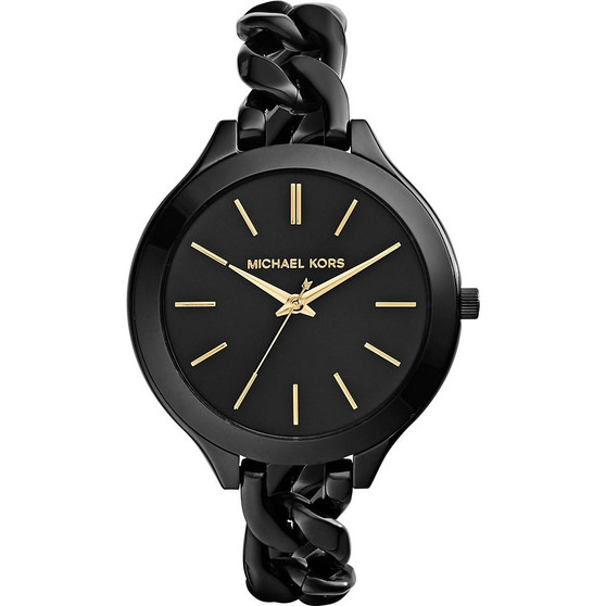 Michael Kors Damenuhr Slim Runway MK3317 Schwarz