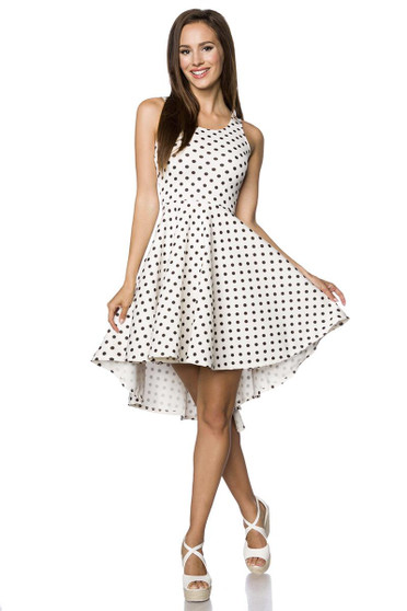 Midikleid Jersey weiß 