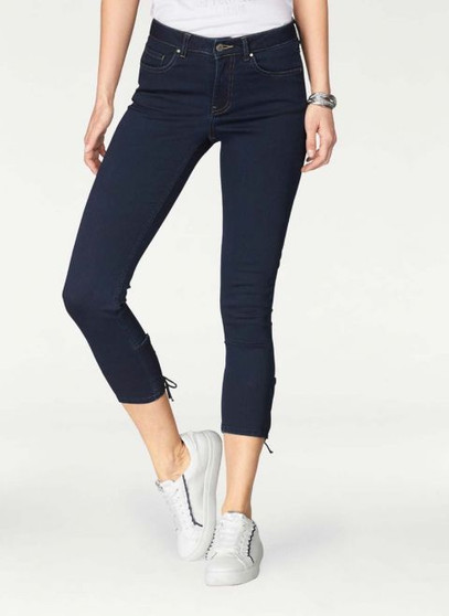 Jeans m. Schnürung, dunkelblau von Tom Tailor Polo Team