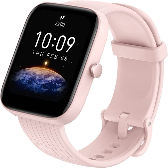 Amazfit-Bip-3-Smartwatch-Farbdisplay-wasserdicht-Pink