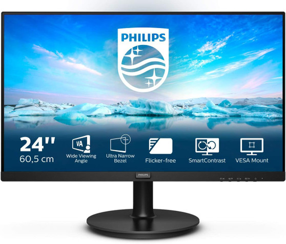 Philips 241V8L 24 Zoll FHD Monitor schwarz