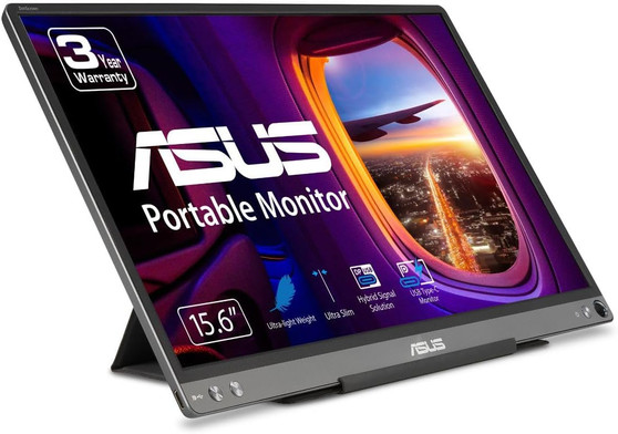 ASUS Monitor MB16ACE 15,6 Zoll Eye Care Dunkelgrau