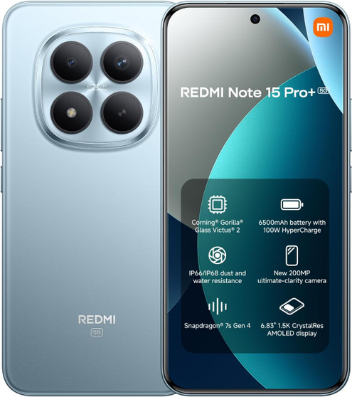 XIAOMI Redmi Note 15 Pro+ 5G 256 Glacier Blue