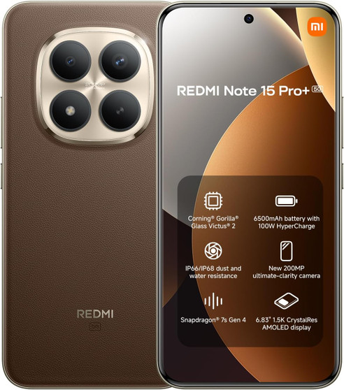 Xiaomi Redmi Note 15 Pro+ Smartphone5G 256 Mocha Brown