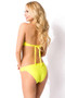 Bandeau Bikini Damen von Jasenia Gelb