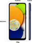 SAMSUNG Galaxy A03 64GB Handy, blau, Blue, Android 11