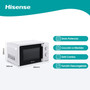 Hisense Mikrowelle H20MOWS1H Weiß 20 L 700 W (20 L)
