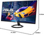 ASUS Eye Care VZ27EHF Monitor 27 Zoll Full HD