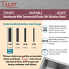 31.5" Ticor S112 Haven Series 16-Gauge Stainless Steel Undermount Single Basin Kitchen Sink