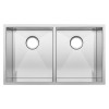 32" Ticor S3550 Pacific Series 16-Gauge Stainless Steel Undermount Double Basin Zero Radius Kitchen Sink 32" Ticor S3550 Pacific Series 16-Gauge Stainless Steel Undermount Double Basin Zero Radius Kitchen Sink