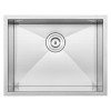 22.5" Ticor S3660 Pacific Series 16-Gauge Stainless Steel Undermount Single Basin Zero Radius Kitchen/Laundry Sink