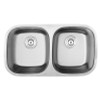 32.5" Ticor L2 Foster Series 18-Gauge Stainless Steel Undermount Double Basin Kitchen Sink 32.5" Ticor L2 Foster Series 18-Gauge Stainless Steel Undermount Double Basin Kitchen Sink