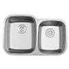 32.25" Ticor L3 Foster Series 18-Gauge Stainless Steel Undermount Double Basin Kitchen Sink 32.25" Ticor L3 Foster Series 18-Gauge Stainless Steel Undermount Double Basin Kitchen Sink