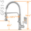 Geyser GF51-S Andorra Series Stainless Steel Pull-Down Kitchen Faucet Geyser GF51-S Andorra Series Stainless Steel Pull-Down Kitchen Faucet