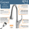 Geyser GF75-B Boden Series Brushed Nickel Pull-Down Kitchen Faucet Geyser GF75-B Boden Series Brushed Nickel Pull-Down Kitchen Faucet