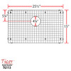 Ticor TG113 25.5" x 15" Stainless Steel Basin Rack for TR4010 Sink