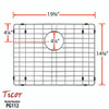 Ticor PG112 19.75" x 14.75" Stainless Steel Basin Rack for PLZ-10 Sink