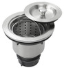 Ticor 3.5" Pull-Out Kitchen Sink Waste Basket Strainer Assembly with Lid Cover