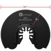 3-1/2" ODYSSEY CIRCULAR Fine Tooth Multitool Blade with Quick Release for Wood, Plastic & Soft Metal